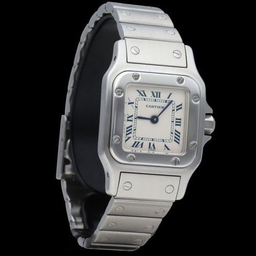 Montre Cartier Santos Galbée - Montre femme en acier, quartz 58 Facettes MT46679