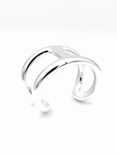Bracelet Hermès Osmose - Bracelet manchette TGM en argent 925 58 Facettes HERMES BRA