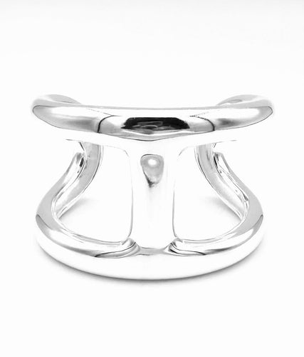 Bracelet Hermès Osmose - Bracelet manchette TGM en argent 925 58 Facettes HERMES BRA