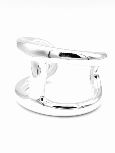 Bracelet Hermès Osmose - Bracelet manchette TGM en argent 925 58 Facettes HERMES BRA