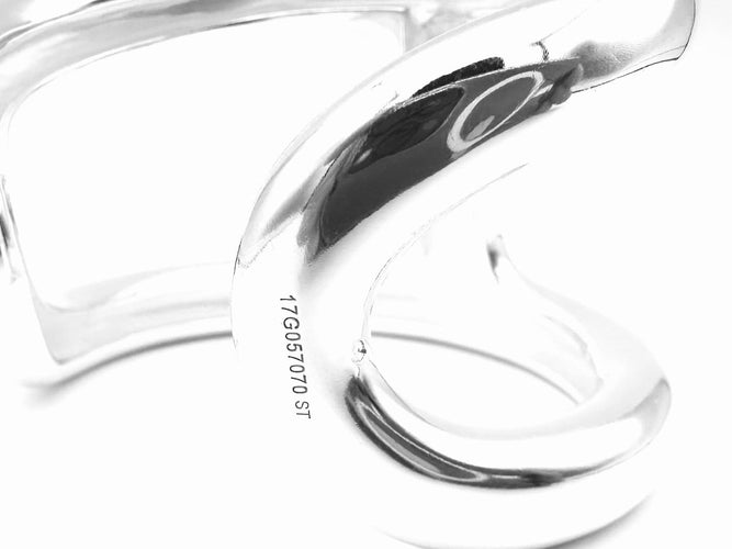 Bracelet Hermès Osmose - Bracelet manchette TGM en argent 925 58 Facettes HERMES BRA