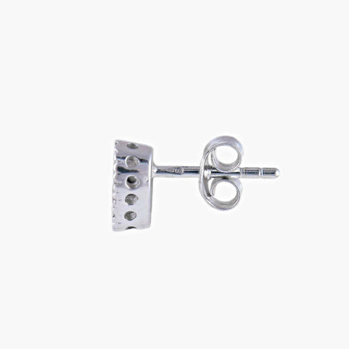 Boucles d'oreilles Boucles d’oreilles cœur en or blanc et diamants 58 Facettes P1L9