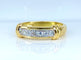 Bague 55 Bague jonc - Or jaune 18 carats et diamants 58 Facettes AB721