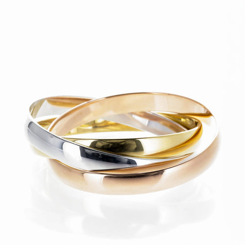 Bracelet Cartier Trinity - Bracelet modèle extra-large en or jaune, rose et blanc 58 Facettes 2.19486
