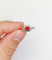 Bague 56.5 Bague Art déco en or blanc 18k avec pierre rouge 58 Facettes A07130