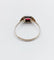 Bague 56.5 Bague Art déco en or blanc 18k avec pierre rouge 58 Facettes A07130
