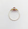 Bague 55.5 Bague Art déco en or jaune 18k et verre rouge (vers 1920) 58 Facettes A07132