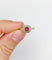 Bague 55.5 Bague Art déco en or 18k et verre rouge 58 Facettes A07132