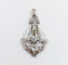 Pendentif Pendentif Art déco en or blanc 18k et platine, diamants 58 Facettes A07146