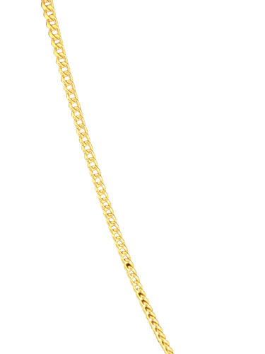 Collier Collier maille gourmette en or jaune 18 carats 58 Facettes N51