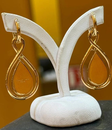 Boucles d'oreilles Edouard Nahum - Boucles d'oreilles modulables en or rose et diamants 58 Facettes en