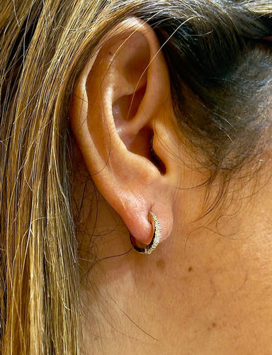 Boucles d'oreilles Edouard Nahum - Boucles d'oreilles modulables en or rose et diamants 58 Facettes en