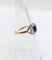 Bague 52 Bague Art déco en or jaune 18k avec pierre bleue (circa 1920) 58 Facettes A07153