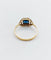 Bague 52 Bague Art déco en or jaune 18k avec pierre bleue (circa 1920) 58 Facettes A07153