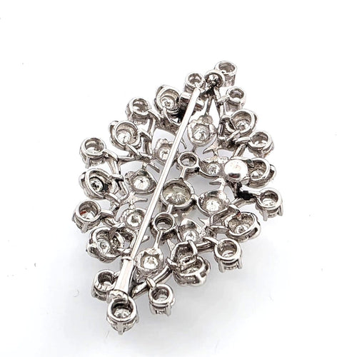 Broche Spilla - Broche en or blanc 18 kt avec diamants 58 Facettes SP OC