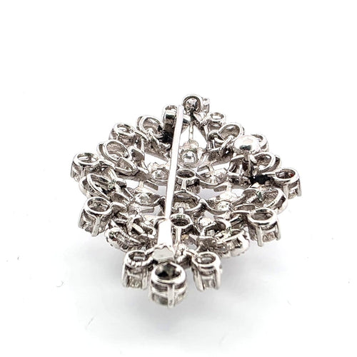 Broche Spilla - Broche en or blanc 18 kt avec diamants 58 Facettes SP OC