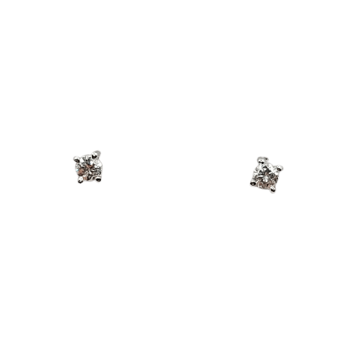 Boucles d'oreilles Puces d'oreilles vintage en or blanc 18k et diamants 58 Facettes A07195