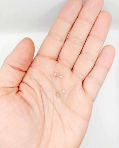 Boucles d'oreilles Puces d'oreilles vintage en or blanc 18k et diamants 58 Facettes A07195