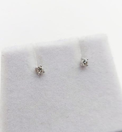Boucles d'oreilles Puces d'oreilles vintage en or blanc 18k et diamants 58 Facettes A07195