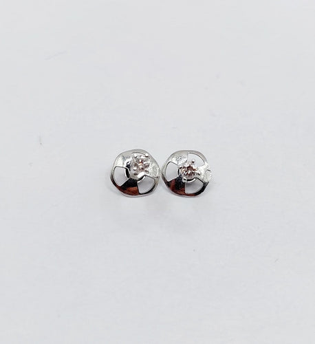 Boucles d'oreilles Puces d'oreilles vintage en or blanc 18k et diamants 58 Facettes A07195