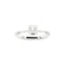 Bague 53 Bague solitaire Tiffany & Co, "True", platine et diamant. 58 Facettes 35643