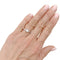 Bague 53 Bague solitaire Tiffany & Co, "True", platine et diamant. 58 Facettes 35643