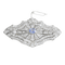 Broche Broche plaque Art déco en or gris, saphir et diamants 58 Facettes 65000030