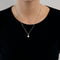 Collier Collier pendentif en or blanc 18 carats et diamant 0,50 ct 58 Facettes BO/240009