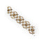Bracelet Bracelet floral en or jaune et or blanc 750 58 Facettes 149067991