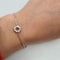 Bracelet Bracelet chaîne fleur en or 18k et diamants 58 Facettes #BT