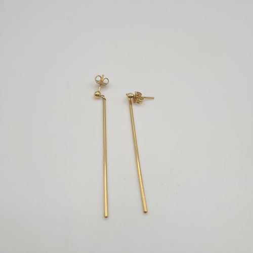 Boucles d'oreilles Boucles d'oreilles pendantes en or jaune 58 Facettes #BT