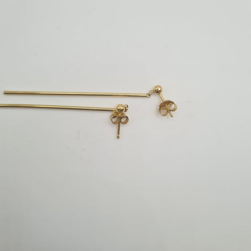 Boucles d'oreilles Boucles d'oreilles pendantes en or jaune 58 Facettes #BT