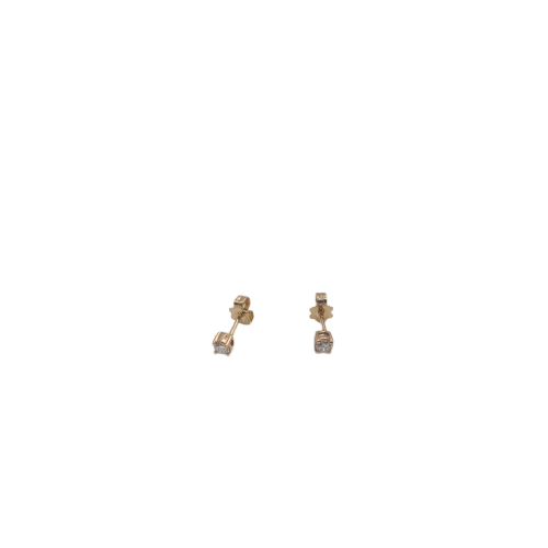 Boucles d'oreilles Boucles d'oreilles clous en or jaune 18k et diamants 58 Facettes #BT