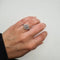 Bague 53 Bague solitaire en or blanc 18k avec diamants 58 Facettes #BT