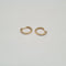 Boucles d'oreilles Créoles en or jaune 18k et diamants 58 Facettes #BT
