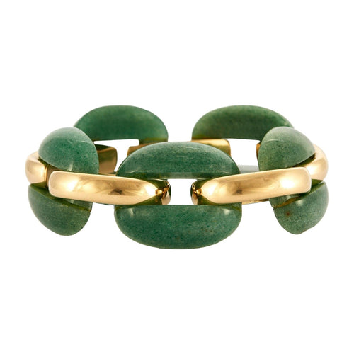 Bracelet Bracelet vintage - Bracelet en or jaune 18 carats aventurine 58 Facettes BO/230071 RIV