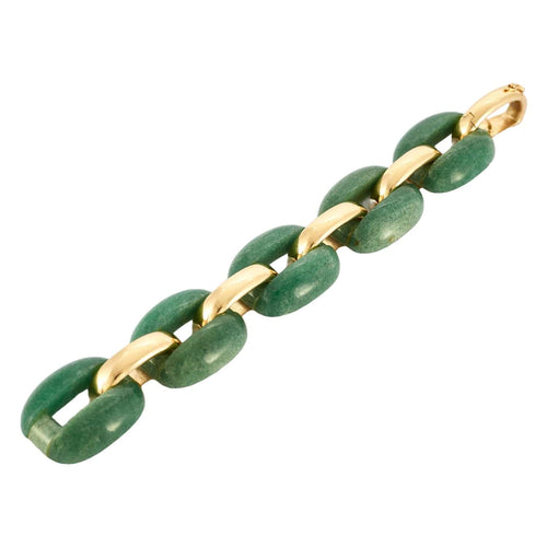 Bracelet Bracelet vintage - Bracelet en or jaune 18 carats aventurine 58 Facettes BO/230071 RIV