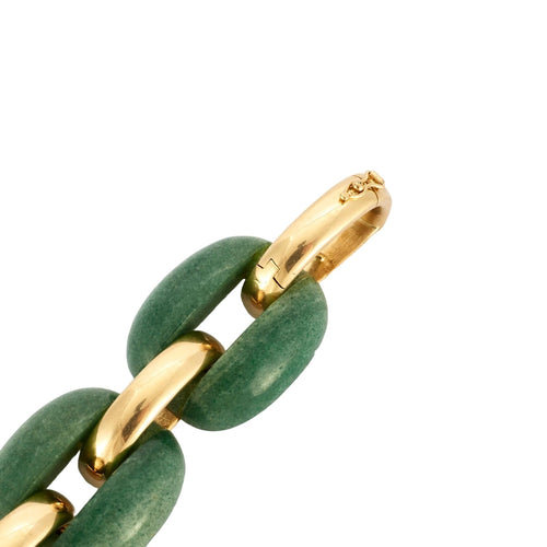 Bracelet Bracelet vintage - Bracelet en or jaune 18 carats aventurine 58 Facettes BO/230071 RIV