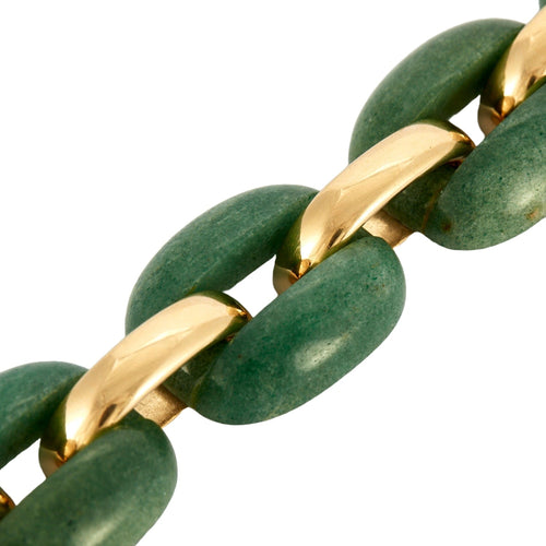 Bracelet Bracelet vintage - Bracelet en or jaune 18 carats aventurine 58 Facettes BO/230071 RIV