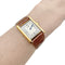 Montre Montre Cartier, "Tank Must", argent plaqué or, cuir. 58 Facettes 35603