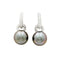Boucles d'oreilles Boucles d'oreilles perles de Tahiti et diamants. 58 Facettes 35540