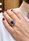 Bague 51 Bague Art déco en platine, diamants et saphirs 58 Facettes Cs