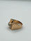 Bague tank en or jaune et diamants