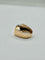 Bague tank en or jaune et diamants