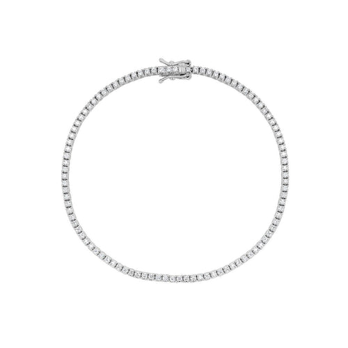 AITCHES - Bracelet tennis Embrace en platine diamants