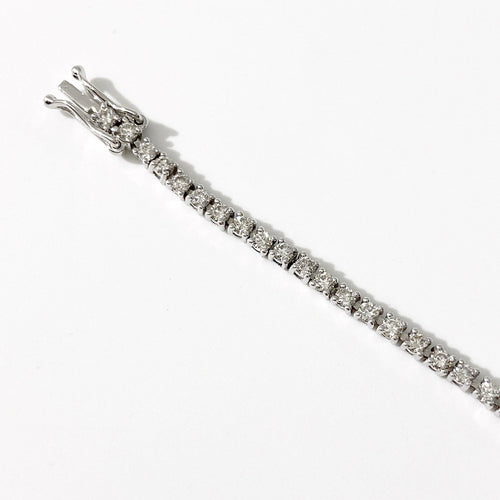 AITCHES - Bracelet tennis Embrace en platine diamants