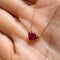 AITCHES - Collier Ruby by Heart en or 18K et rubis