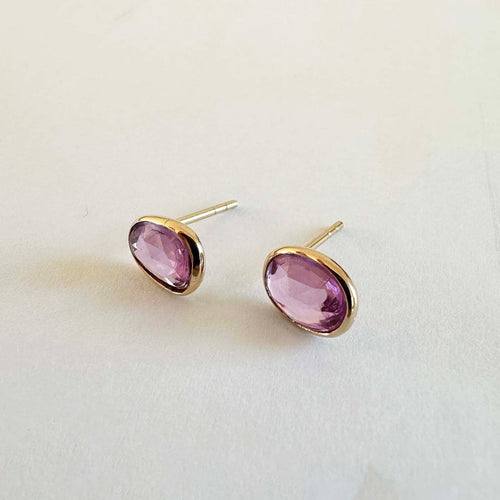 Boucles d'oreilles AITCHES Love More - Boucles d'oreilles en or 18K et saphirs roses 58 Facettes GER1041DP
