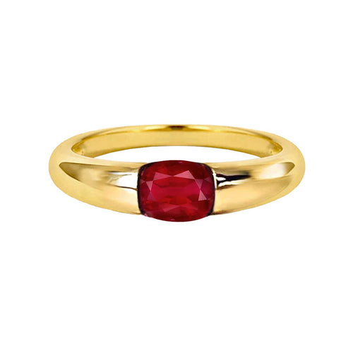 AITCHES - Bague rubis ovale en or 18K