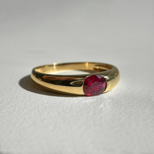 AITCHES - Bague rubis ovale en or 18K